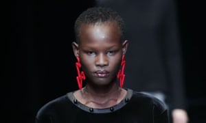 Drop-down gorgeous: the new age of the earring 18 Colourful earrings at Emporio Armani, Milan fashion week 2017.