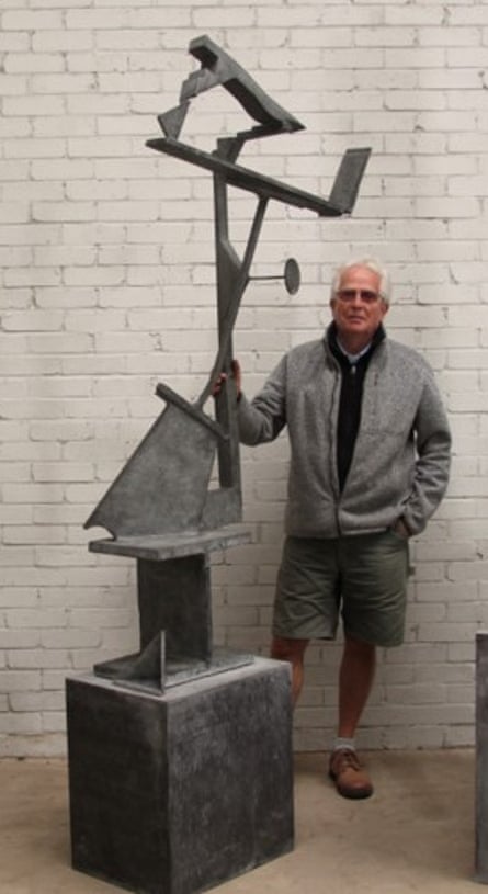 Richard Rome with one of his works