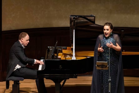 soprano Louise Adler with pianist Joseph Middleton at the Wigmore Hall’s 125th gala concert.