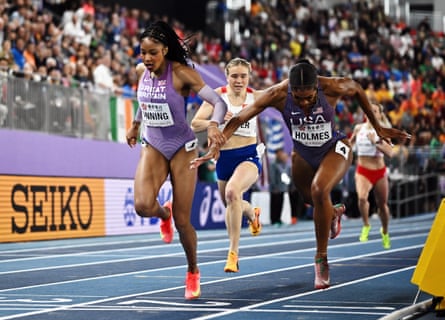 Amber Anning dips for gold.