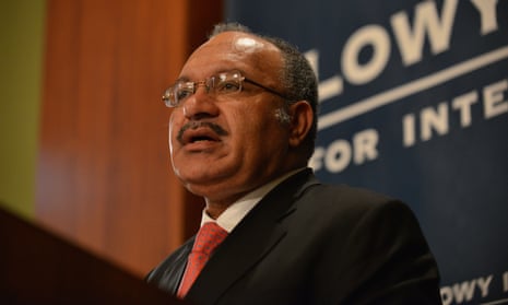 PNG prime minister Peter O’Neill