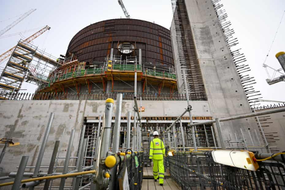 Hinkley Point C nuclear plant under construction in the UK