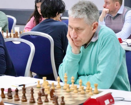 Michael Adams, the reigning British champion, in action for Wood Green during the final weekend of the 4NCL