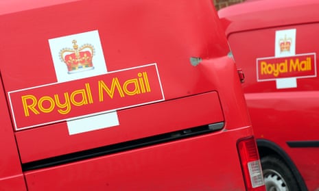 Royal Mail vans.