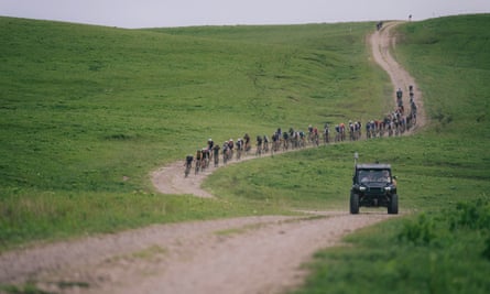 Gravel racing often takes place on the vast array of unpaved roads in the US.