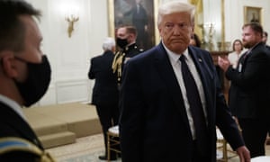 Donald Trump at the White House in Washington DC on 17 June 2020.