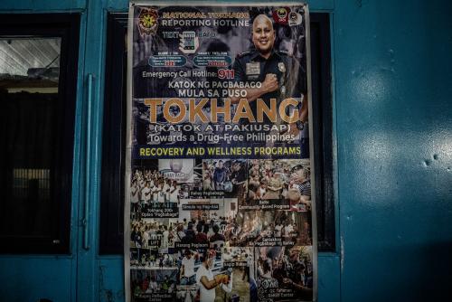 Poster promotes the 'Tokhang' campaign.