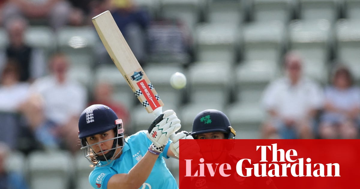 England v Ireland: third women’s cricket one-day international – live