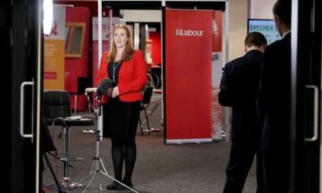 Angela Rayner, the shadow education secretary, giving a broadcast interview this morning.