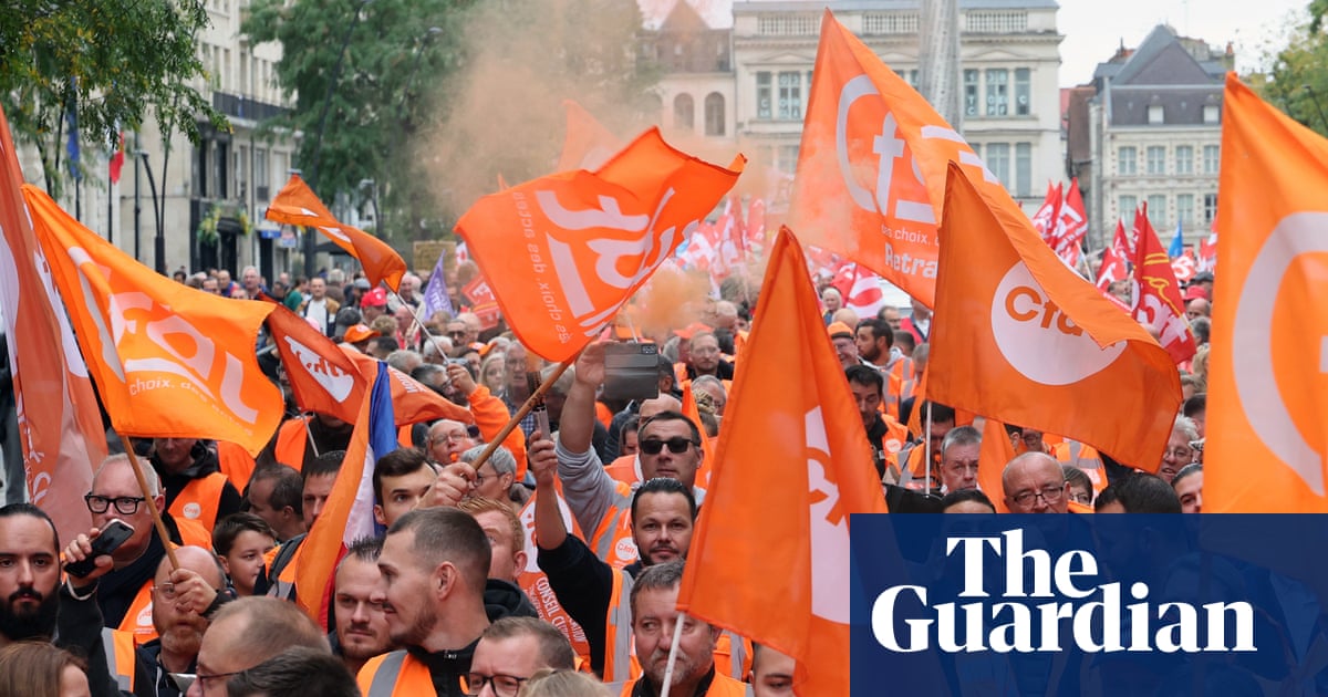 Strike action across France as hundreds of thousands join protests