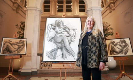 Mary Beard unveils a nude portrait of herself by artist Catherine Goodman.
