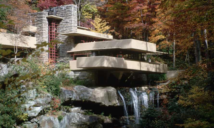 Frank Lloyd Wright’s Fallingwater House in Mill Run, Pennsylvania, was completed in 1939