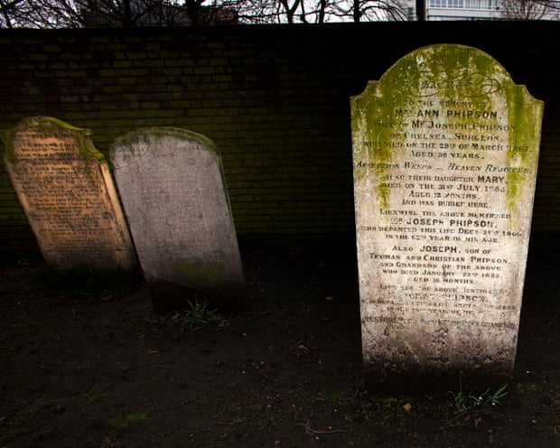 Three tombstones