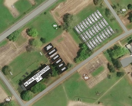 Architectural plans for an ICE family and child detention center in Alexandria, Louisiana, obtained by the Guardian.