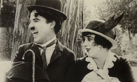 Normand with Charlie Chaplin in His Trysting Place (1914).