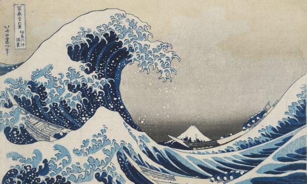 Thrilling seascapes … Hokusai’s Great Wave.