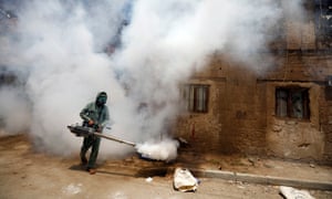 Fumigation in Sana'a, Yemen
