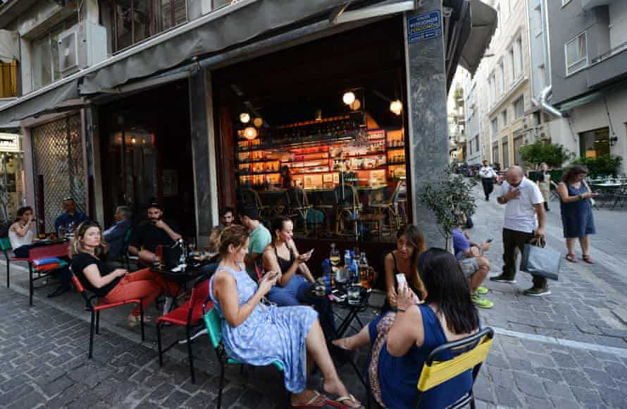 heteroclito cafe &amp; bar on Petraki street in central Athens.