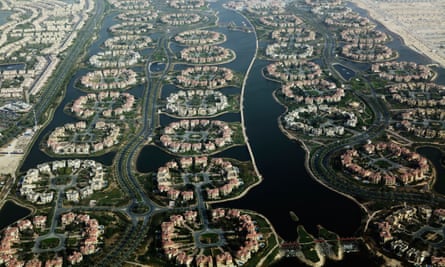 Jumeirah islands in Dubai