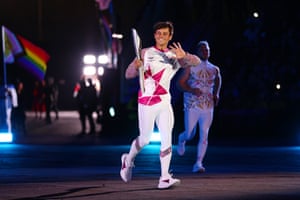 Tom Daley carries the Queen’s Baton. Event organisers want this to be an inclusive Games, but Daley has highlighted the continued challenges facing members of the LGBTQ+ community across the Commonwealth