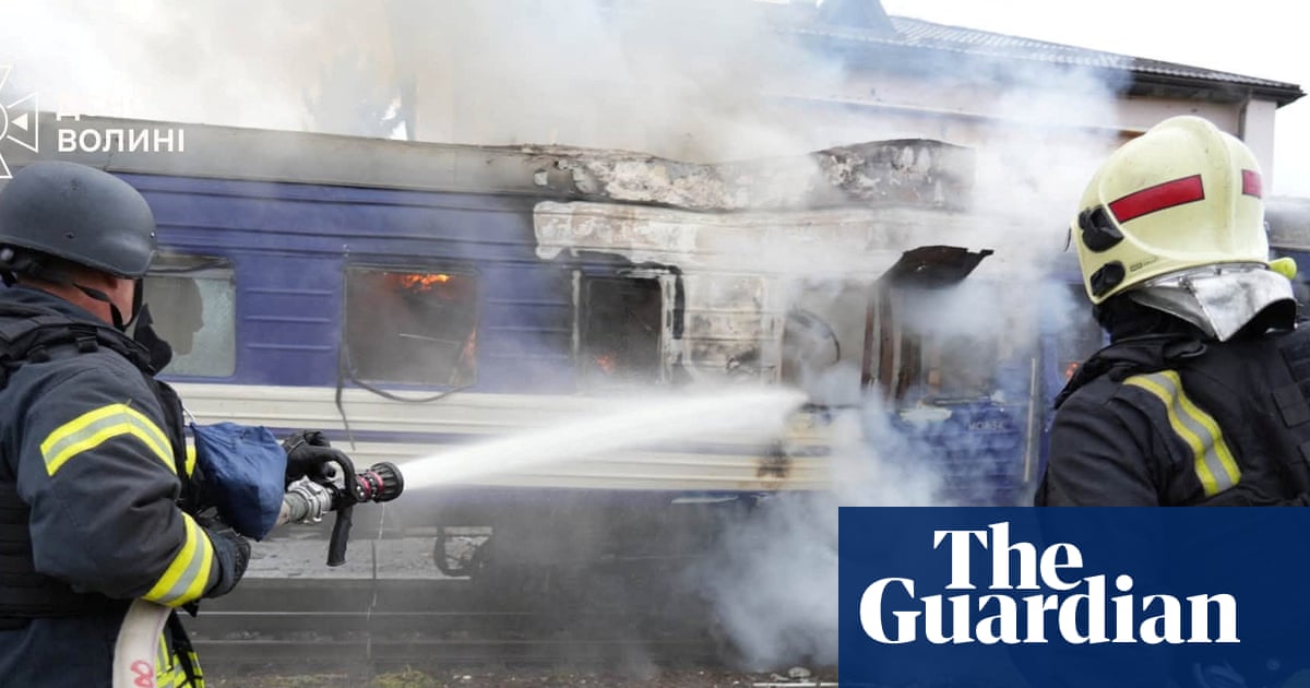 Train carrying Boris Johnson may have been target of Russian strike, officials say