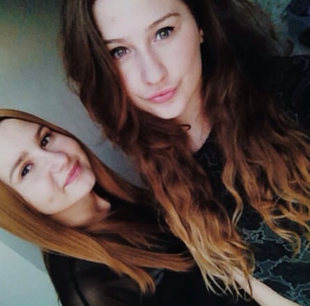 Aimee Walton (left), smiling in a photo with her sister Adele