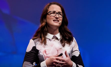 Shona Grundy from Soul Machines talking at Tech Week 2018.