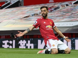 Bruno Fernandes celebrates the opener.