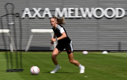 Vivien Endemann of Liverpool during a training session.