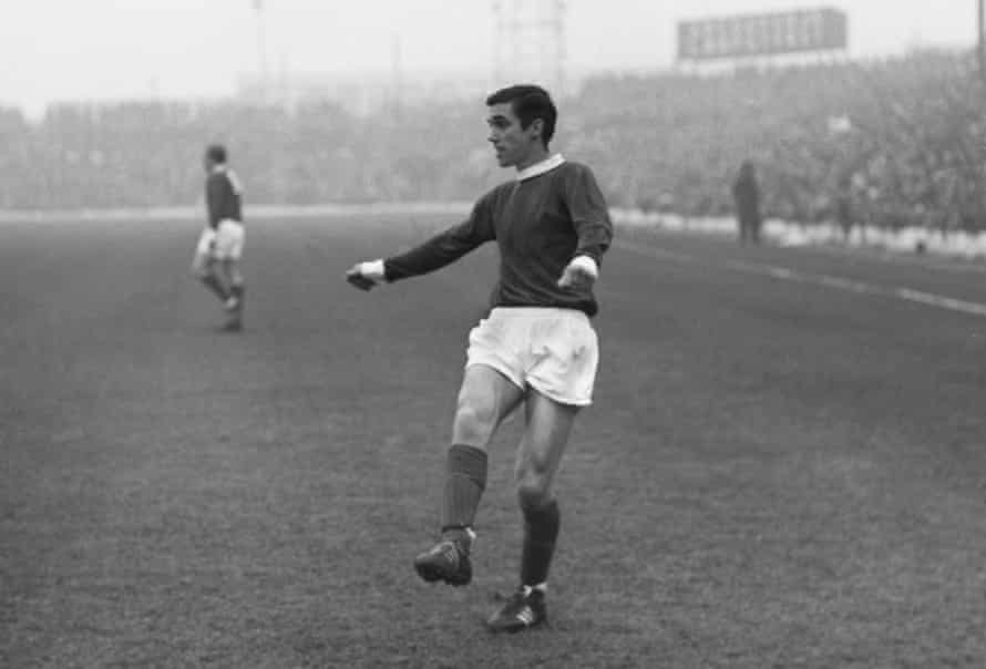 George Best before Manchester United’s game against Burnley on 28 December 1963.