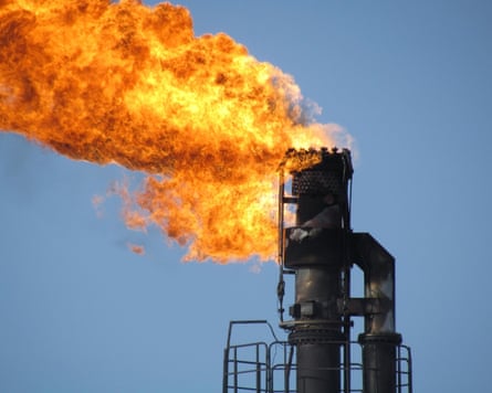 The torch head of a Siberian oilfield