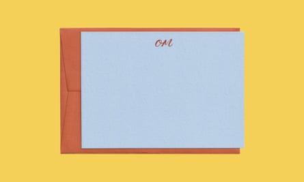 Personalised note cards