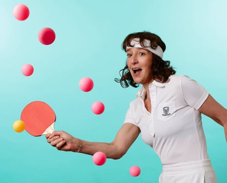 Zoe Williams playing table tennis