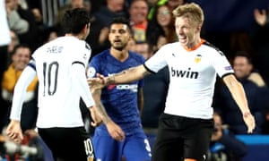 Valencia 2 2 Chelsea Champions League As It Happened Football The Guardian