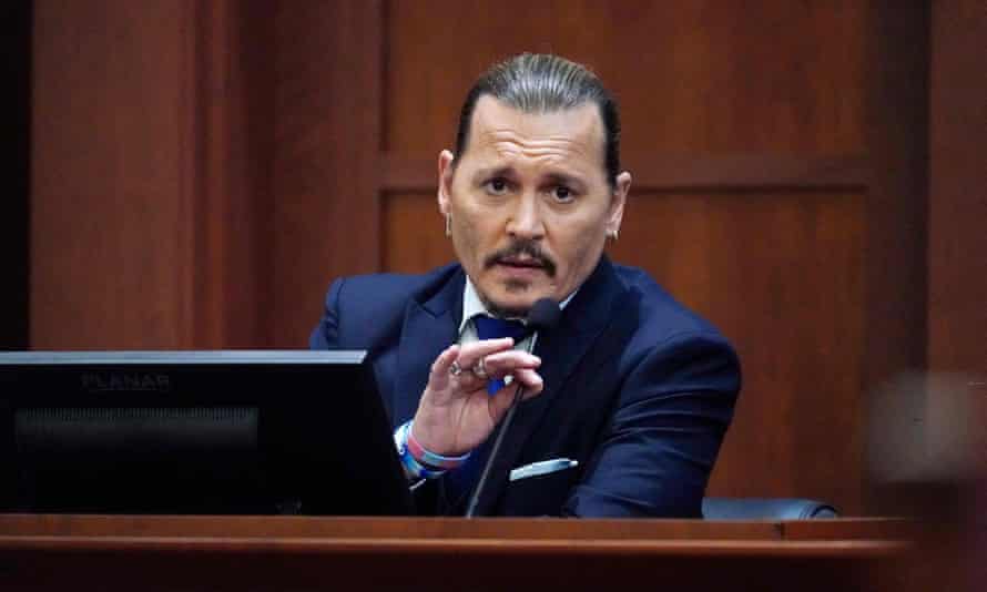 Depp testifies in Fairfax, Virginia, on April 25.