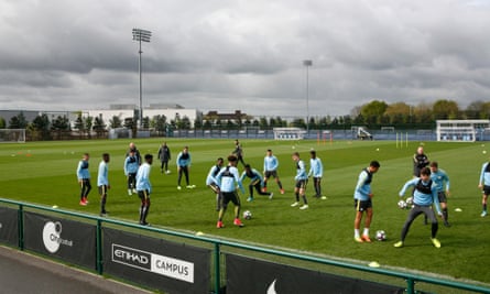 Each of Manchester City’s age groups play 4-3-3. ‘We believe it’s the best mechanism to learn’ says Allen