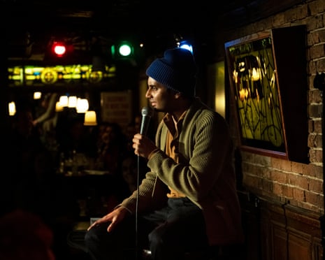 1<br>AZIZ ANSARI: NIGHTCLUB COMEDIAN. Aziz Ansari in AZIZ ANSARI: NIGHTCLUB COMEDIAN. Cr. Marcus Russell Price/ Netflix
