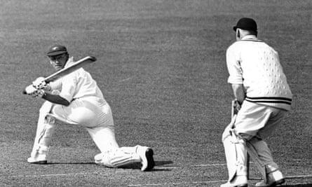 Don Bradman bats