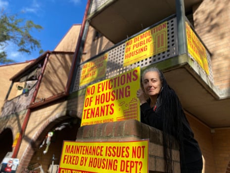 Carolyn lenna, a Wiradjuri person, is being relocated from Wentworth Park Road public housing estate after it was slated for redevelopment