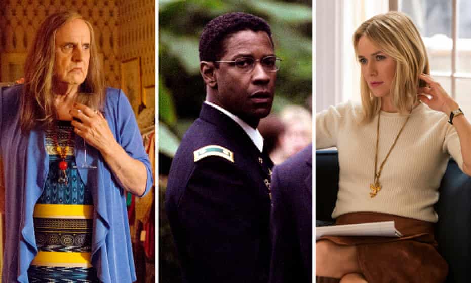 Jeffrey Tambour in Transparent; Denzel Washington in The Manchurian Candidate; and Naomi Watts in Gypsy.