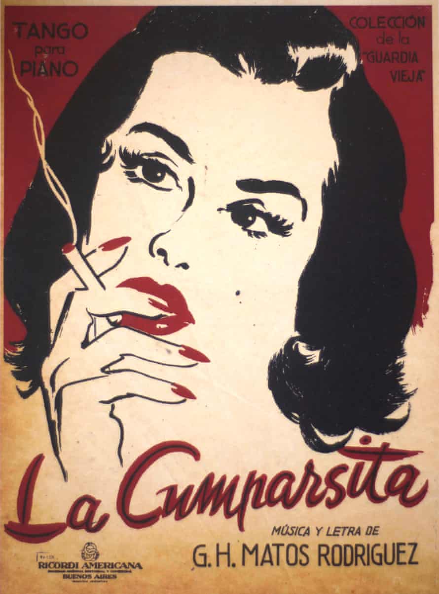 A racy cover for the sheet music of La Cumparsita from the Museo del Tango’s collection, probably from the 1940s.