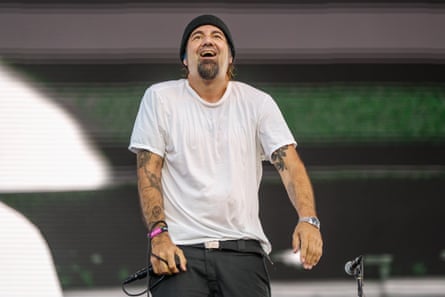 Chino Moreno at Lollapalooza in Chicago, 2024.