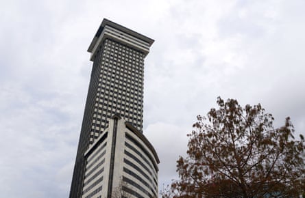 a skyscraper