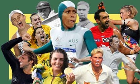 Composite image of Australian sporting greats.