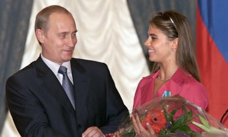 Vladimir Putin with Alina Kabaeva at the Kremlin in 2001. Kabaeva, who is originally from Uzbekistan, won gold in the 2004 Olympics in Athens.