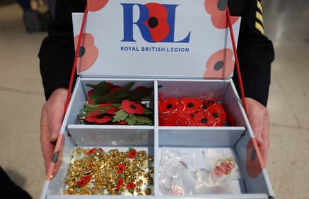 The launch of the Poppy Appeal last month.