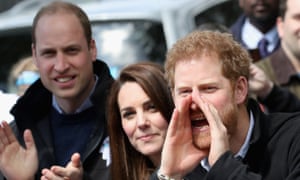 The Duke and Duchess of Cambridge at the London Marathon