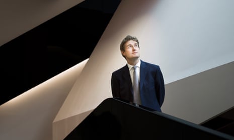 Tristram Hunt photographed in the new Exhibition Road Quarter.