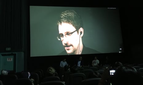 Edward Snowden in conversation with Oliver Stone and Comic Con.
