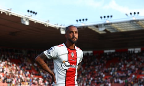 Theo Walcott played his final match of a long career for Southampton against Liverpool last May